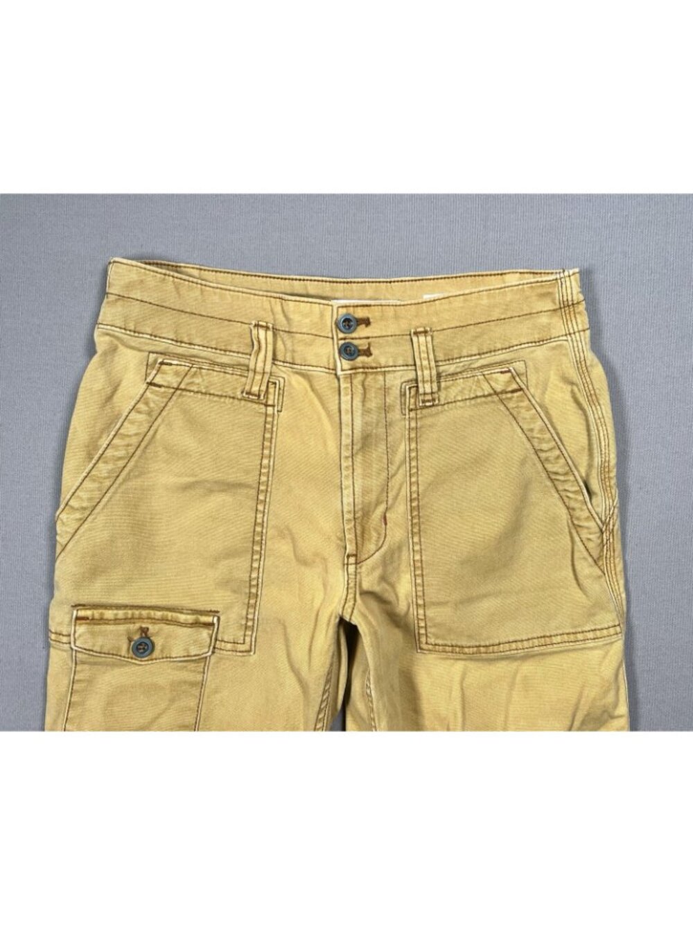 Anthropologie The Wanderer Utility Stretch Tan Yellow Pants - Women Size 27 X 27 - Picture 6 of 16